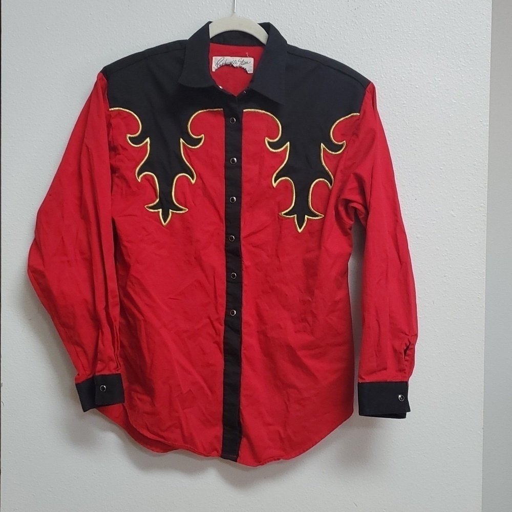 Panhandle Slim vintage rodeo western snap riding shirt